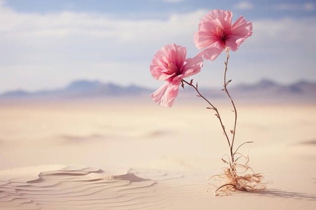 Zdjęcie desert bloom generative ai