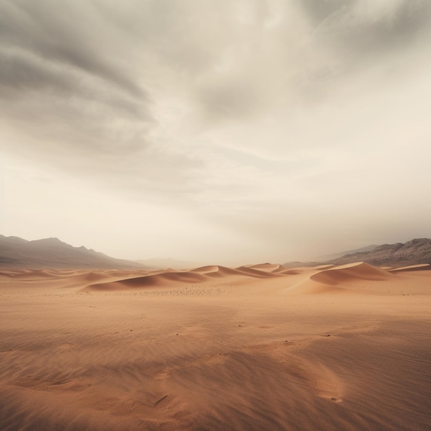 Desert Veiled in Grey oddaje surowe piękno minimalistycznej fotografii krajobrazowej