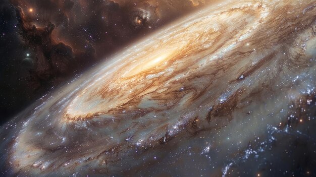 Desktop Wallpaper of Space Galaxy Planets and Stars (Planety i gwiazdy galaktyki kosmicznej)