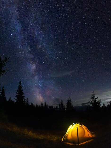 Deszcz meteorów Perseidów i Droga Mleczna