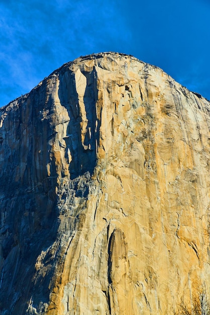 Detal El Capitan W Ostrym Słońcu W Yosemite