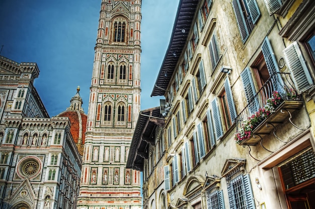 Detal Santa Maria del Fiore we Florencji we Włoszech
