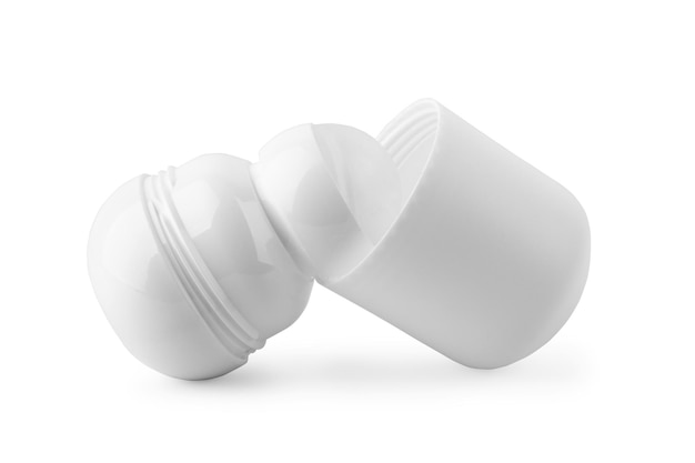 Dezodorant antyperspirant Roll On White na białym tle