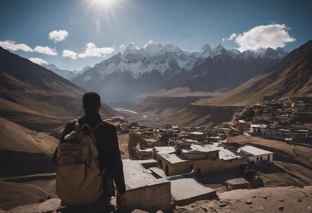 Dhankar gompa Dolina Spiti Himachal Pradesh