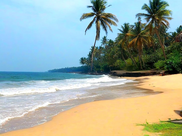 Dharmadam plaża kerala AI_Generated