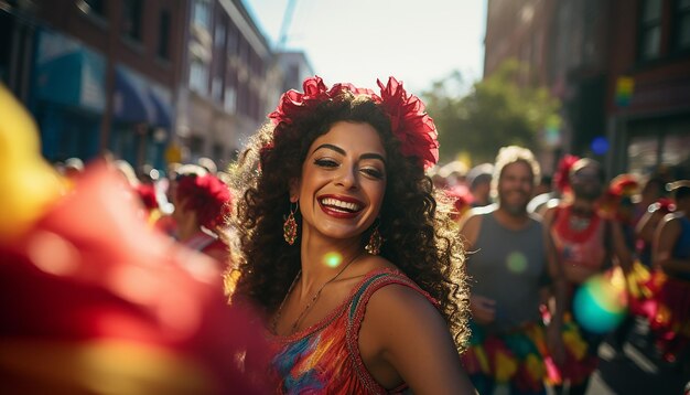 Dia de la raza celebracja fotografii koncepcja kreatywna