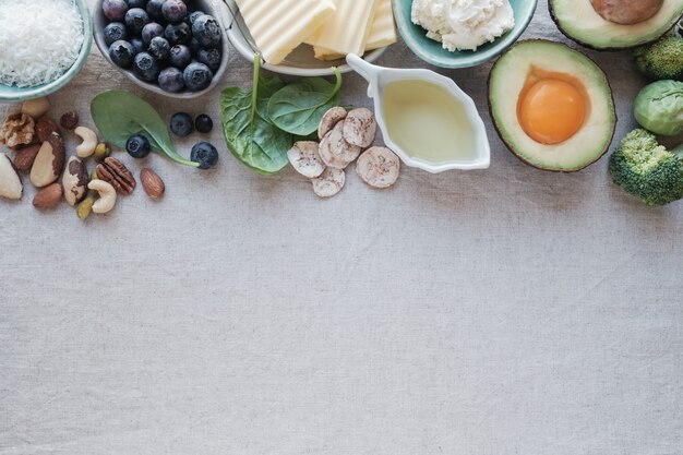 Dieta ketogeniczna, nisko węglowodanowa, wysokotłuszczowa, zdrowa żywność