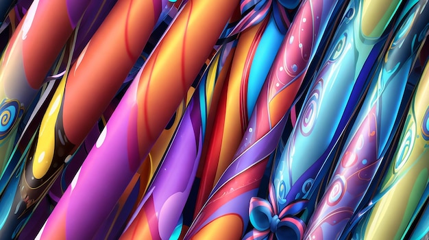 Digital art pop art neon kolorowy wzór ziarnista tekstura ilustracja