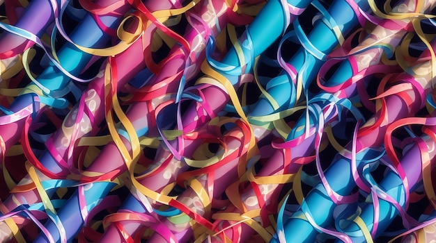 Digital art pop art neon kolorowy wzór ziarnista tekstura ilustracja