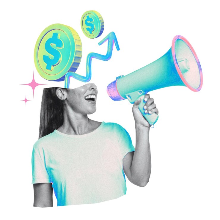 Zdjęcie digital marketing png gradient collage remix przejrzyste tło