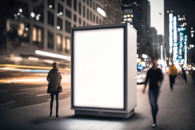 Digital Media Pusty szyld billboardowy do reklamy produktu xAdesign reklama light box billboard Generative Ai