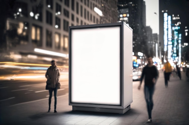 Digital Media Pusty Szyld Billboardowy Do Reklamy Produktu Xadesign Reklama Light Box Billboard Generative Ai