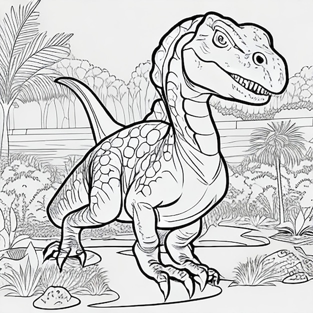 Zdjęcie dinozaur kolorowanki dla dzieci
