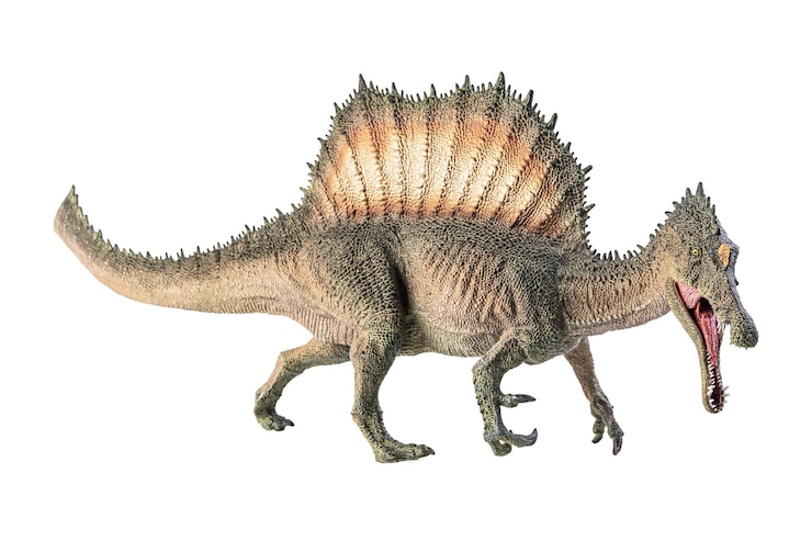 Zdjęcie dinozaur spinozaur na białym tle