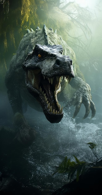 Dinozaur wizualny album zdjęć z pełnymi prehistorycznymi momentami