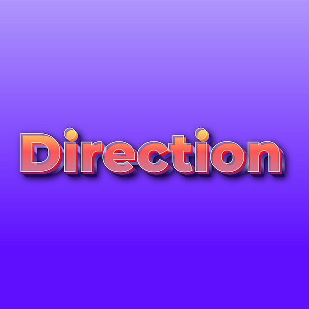 DirectionText efekt JPG gradientowe fioletowe tło karty zdjęcie