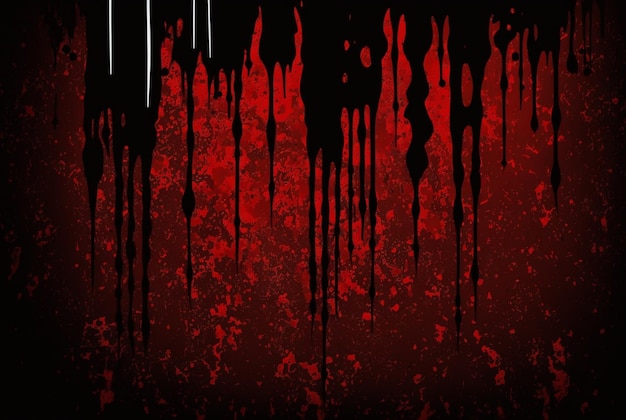 Distressed and Dirty Red and Black Background horror generatywny ai