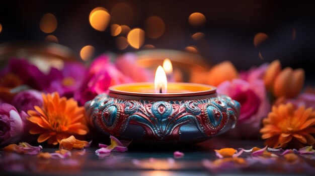 Diwali Deepavali jest głównym indyjskim festiwalem świątecznym, festiwalem światła, który symbolizuje zwycięstwo światła nad ciemnością.