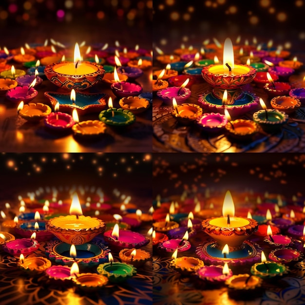 Diwali diya ultra hd tapeta 16k