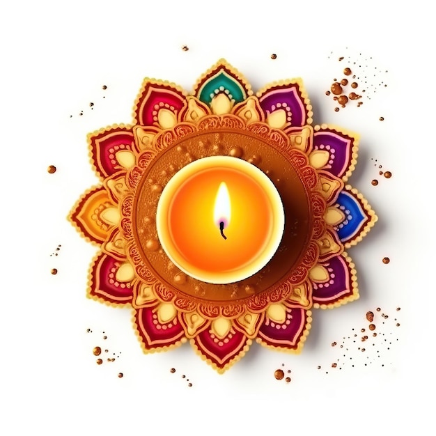 Zdjęcie diwali diya wektor art zdjęcie jpg