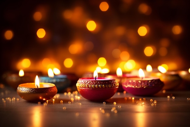 Diwali dzień festiwal Diwali latarnie