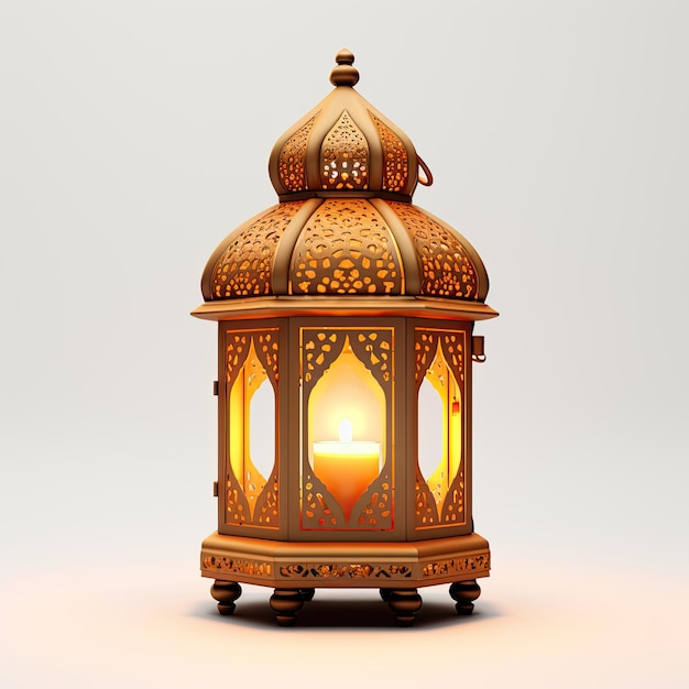 Diwali Lantern izolowany na białym tle