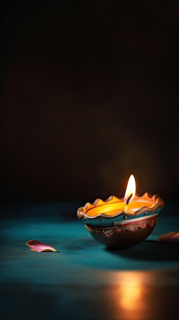 Zdjęcie diwali to w indiach święto świateł.