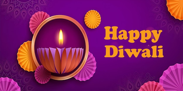 Diwali z efektem świetlnym