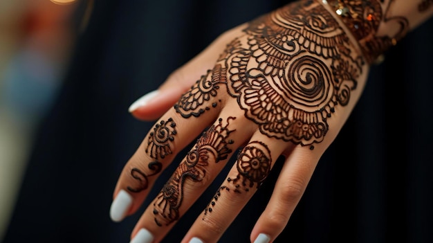 dłoń trzymająca tatuaż