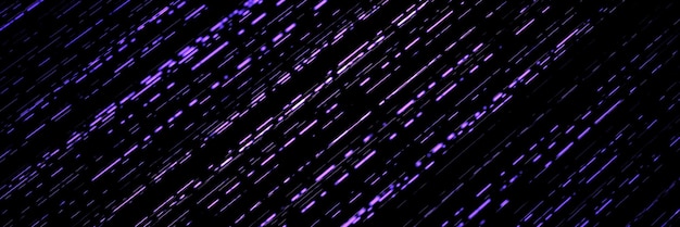 długi baner z fioletowymi świecącymi promieniami