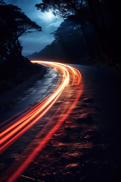 długie narażenie na działanie świateł samochodowych na autostradzie