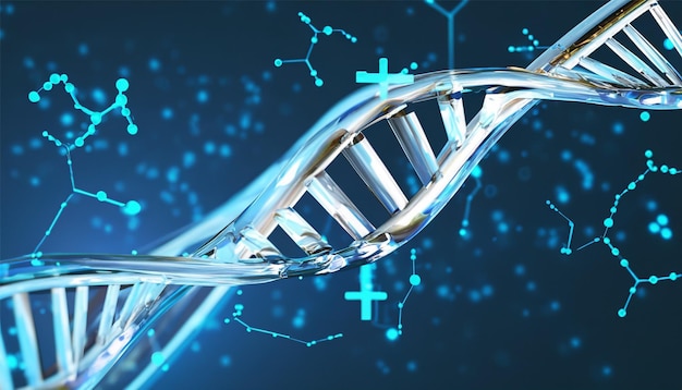 Zdjęcie dna i biologia 3d