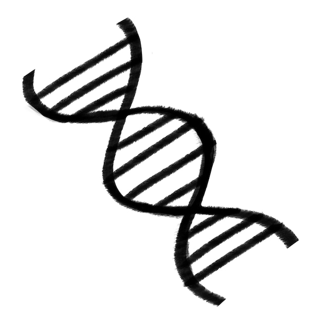 DNA podwójna helisa png kreska przezroczyste tło