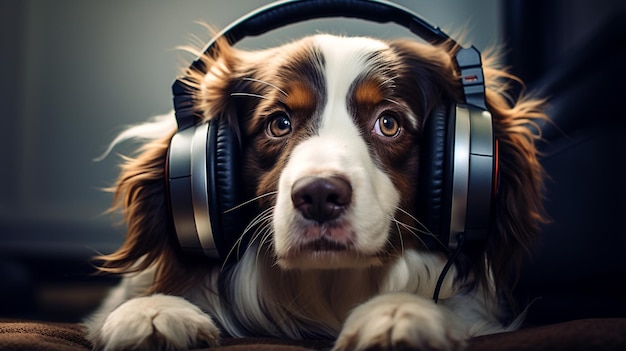 Dog_with_headphonesGeneratywna sztuczna inteligencja