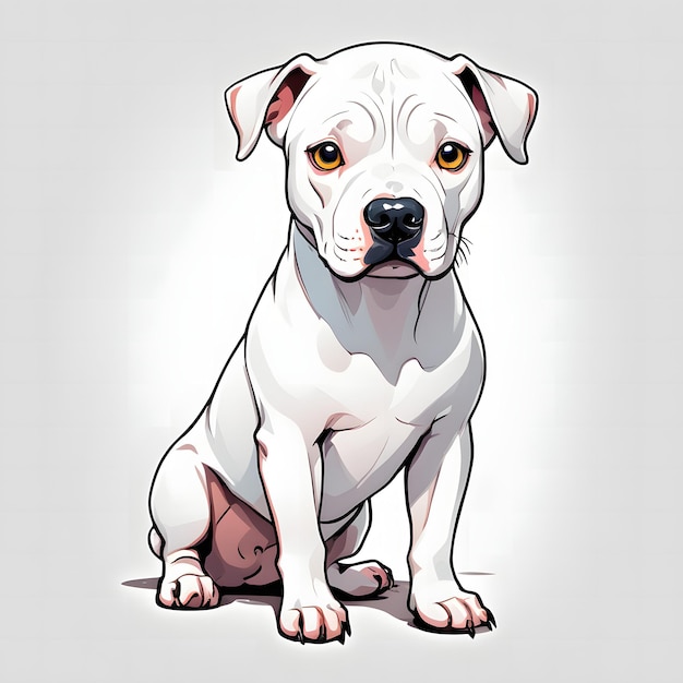 Dogo Argentino clippart dla psów