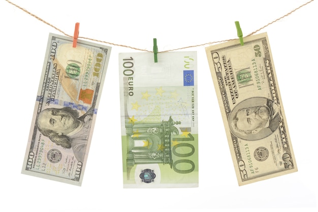 Zdjęcie dolary i euro