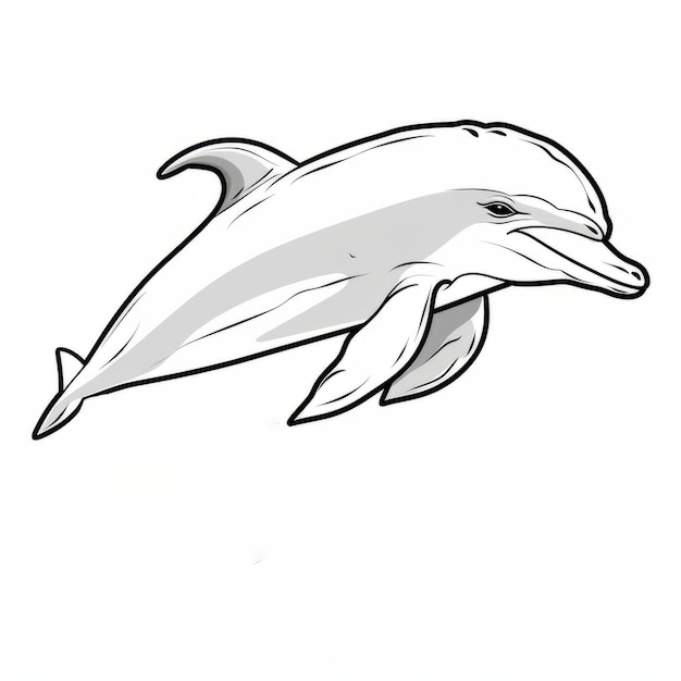 Dolfiny do malowania Strony wektorowe PNG ze stylem Kerem Beyit