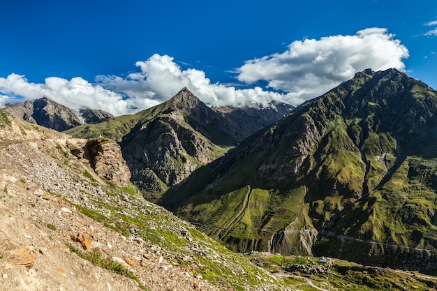 Dolina Lahaul w himalajach himachal pradesh indie