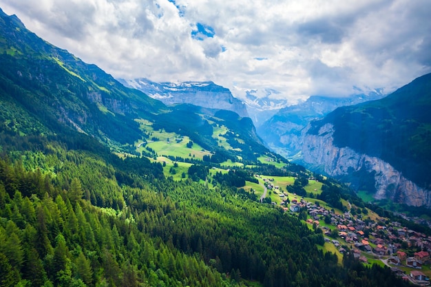 Dolina Lauterbrunnen Oberland Berneński Szwajcaria