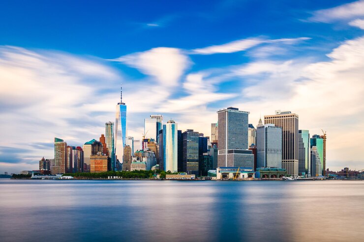 Zdjęcie dolny manhattan w nowym jorku