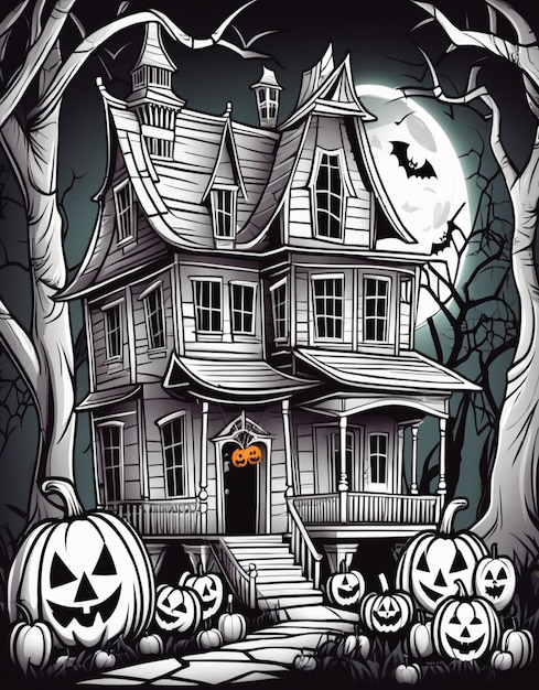 Dom potworów na Halloween.