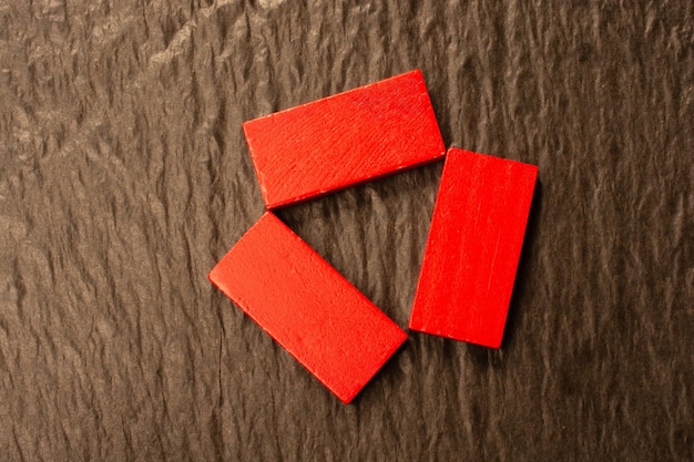 Zdjęcie domino w kolorze czerwonym blokuje efekt xadomino