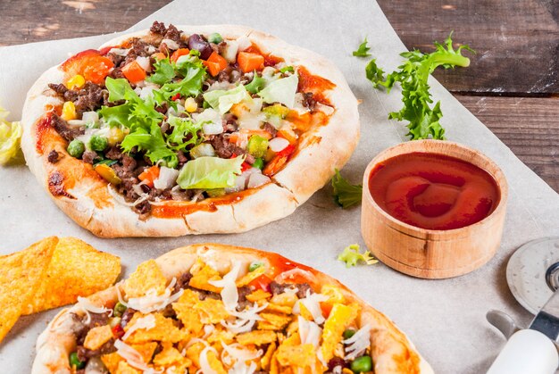 Domowa Meksykańska Taco Pizza