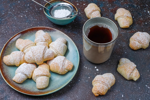 Domowe Rugelach Z Nadzieniem Z Dżemu, Widok Z Góry