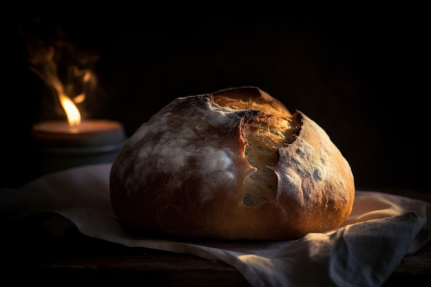 Domowy chleb pieczony Generuj Ai