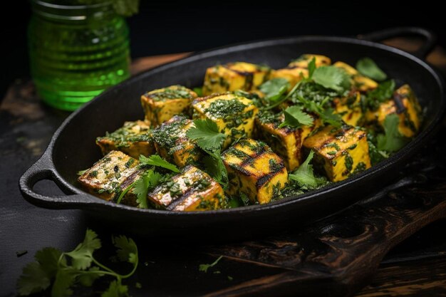 Domowy Paneer Tikka Marinade Najlepsze indyjskie fast foody Paneer Tikkę zdjęcia