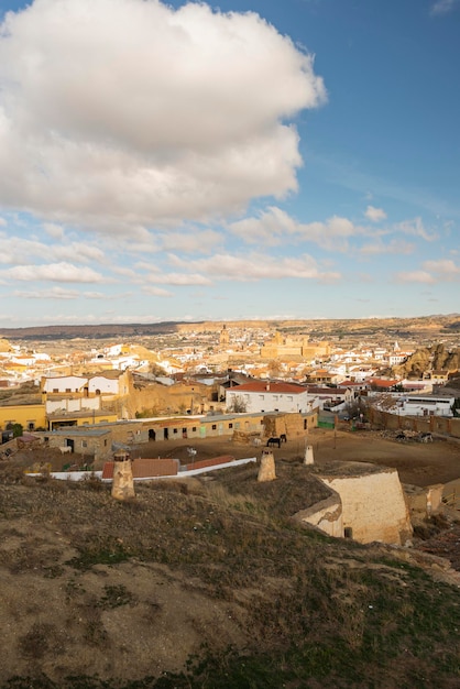 Domy w jaskini Guadix Granada Hiszpania