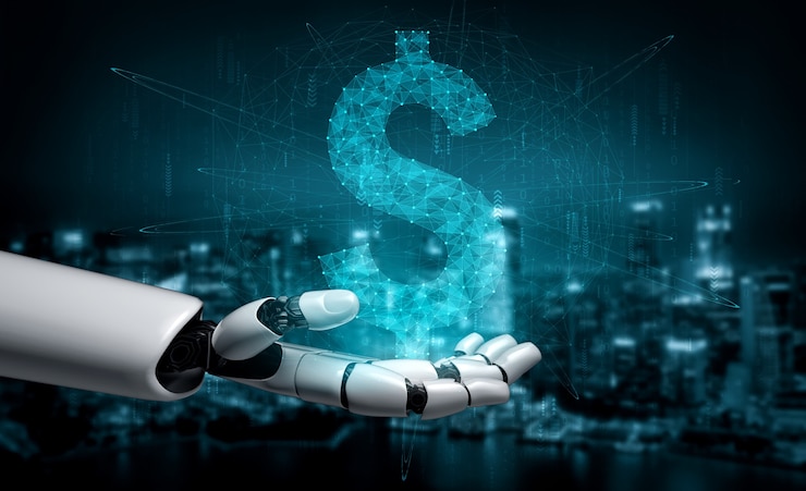 Zdjęcie doradca inwestycyjny i finansowy w roboty