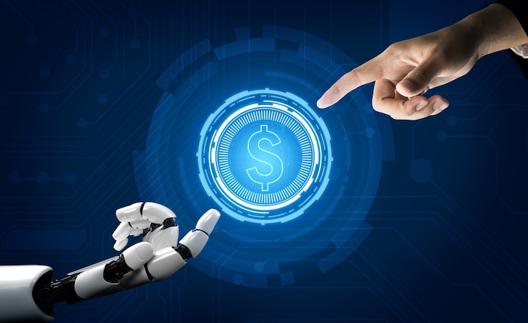 Zdjęcie doradca inwestycyjny i finansowy w roboty