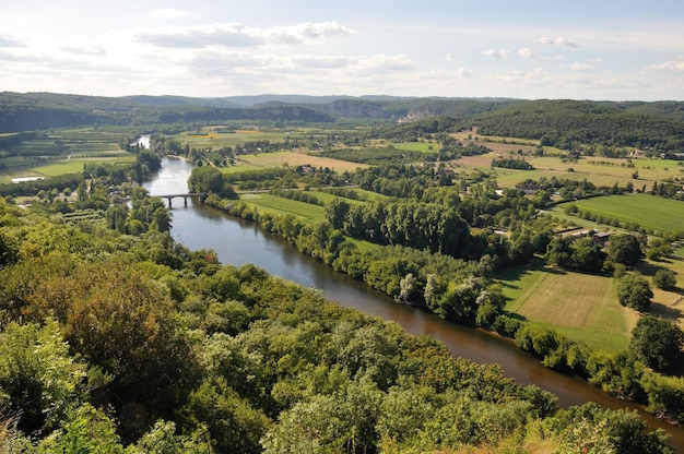 Dordogne widziana z Domme w Perigord